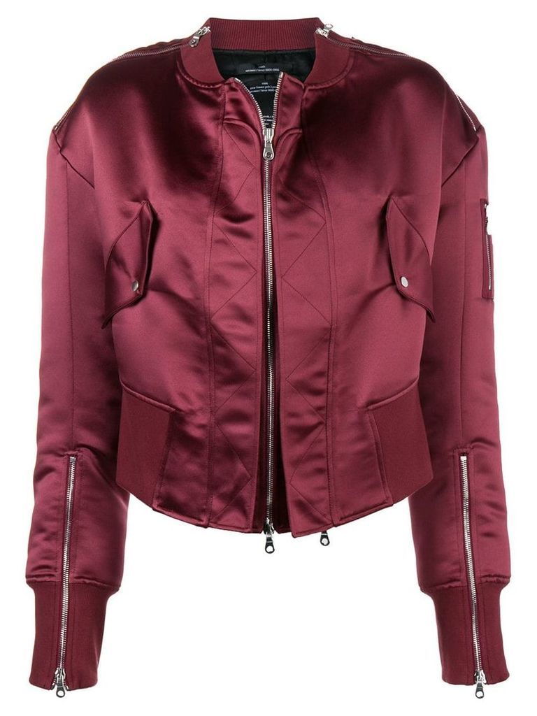 Rokh zip detail bomber jacket - Red