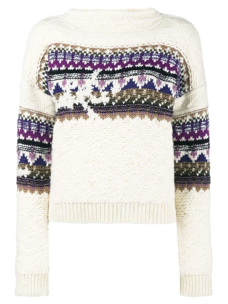 Isabel Marant Étoile Elsey fair-isle knit sweater - Multicolour