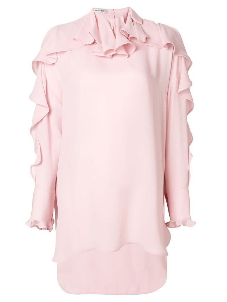 Valentino asymmetric ruffle blouse - Pink