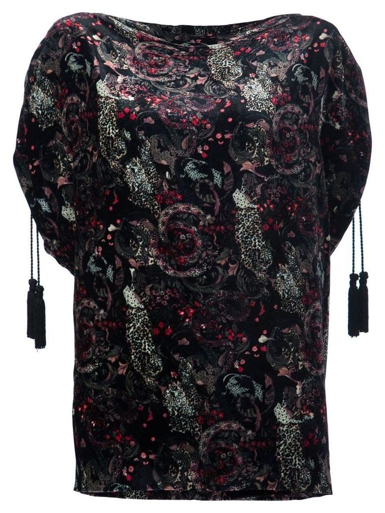Roberto Cavalli paisley print blouse - Black