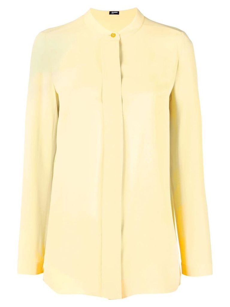 Jil Sander Navy single button blouse - Yellow