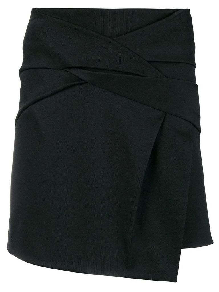 Helmut Lang asymmetric mini skirt - Black
