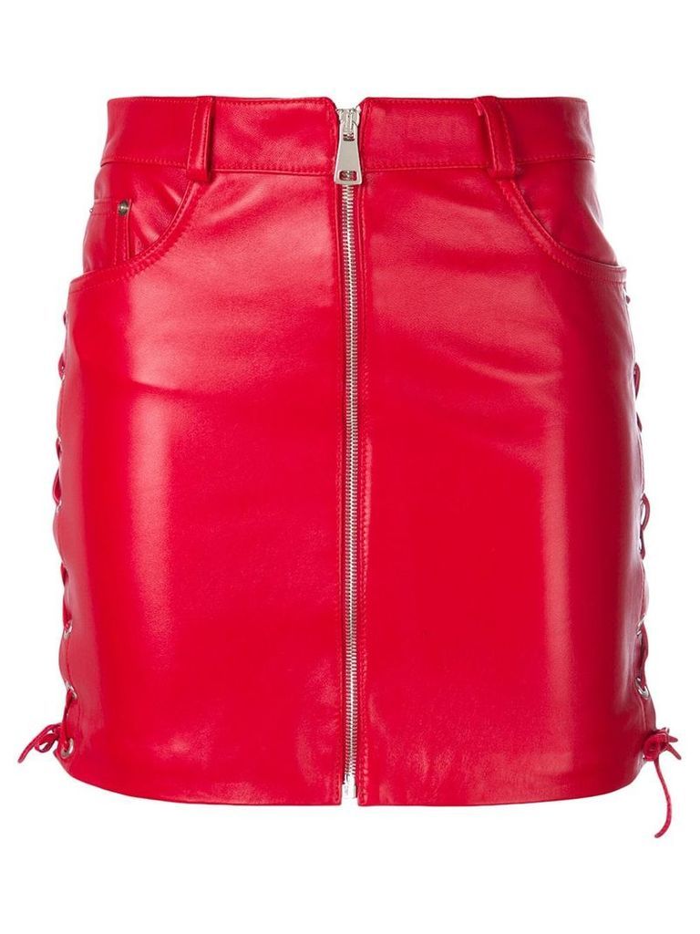 Manokhi short zipped skirt - Red