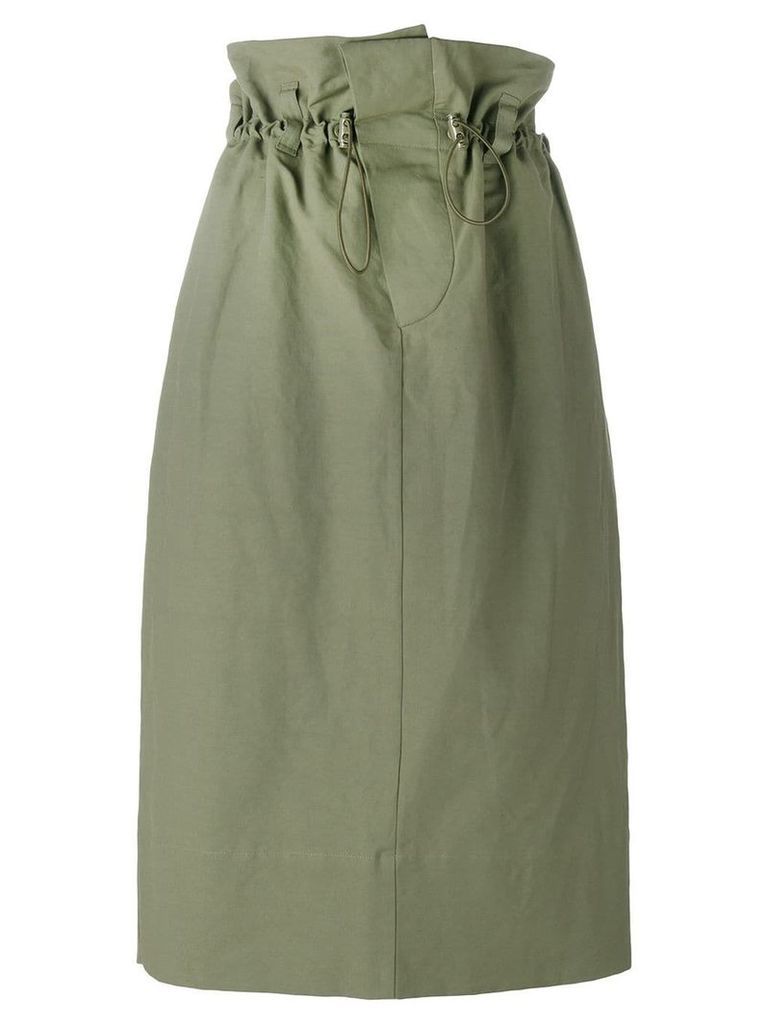 Stella McCartney paper bag waist skirt - Green