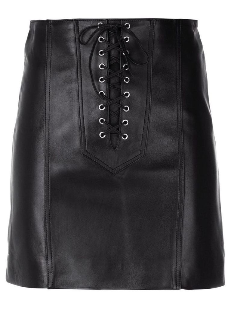 Manokhi short lace-up skirt - Black