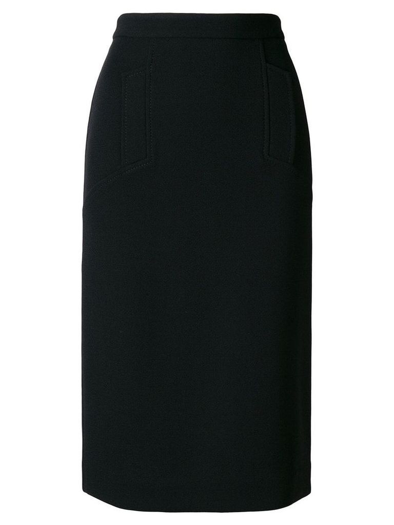 P.A.R.O.S.H. straight-fit midi skirt - Black