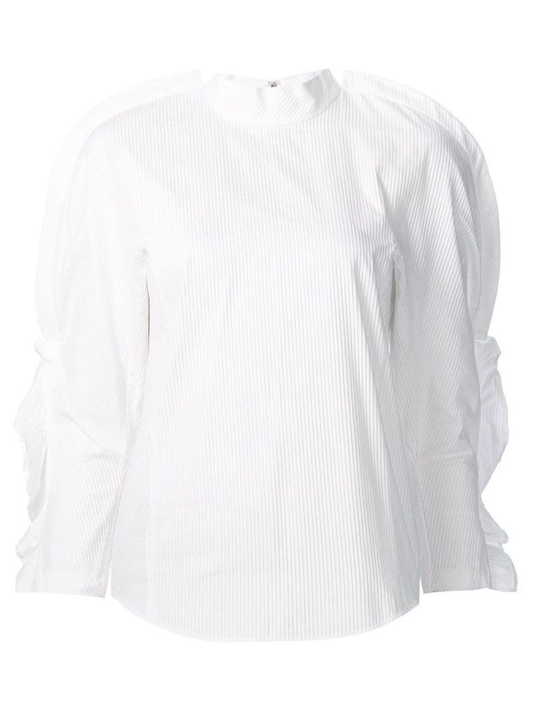 Toga ruffled sleeves blouse - White