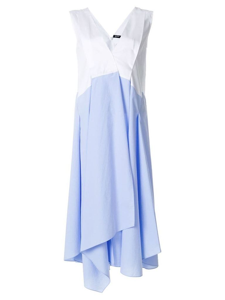Jil Sander Navy layered skirt shift dress - Blue