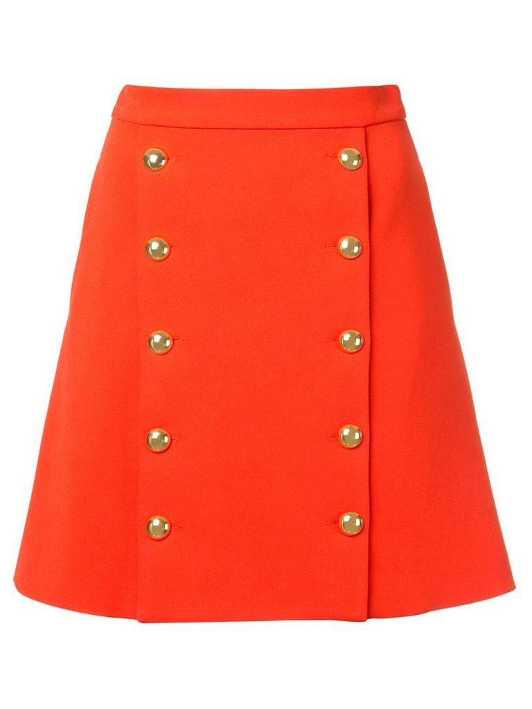 Macgraw buttoned front mini skirt - Red