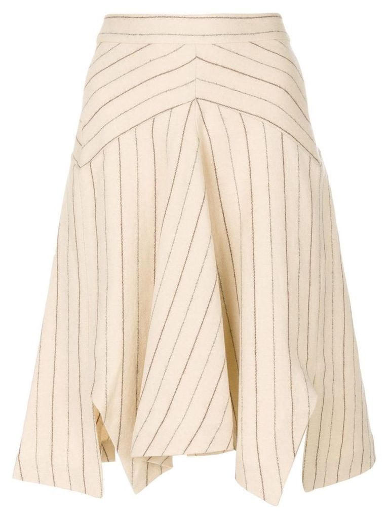 Isabel Marant striped skirt - NEUTRALS