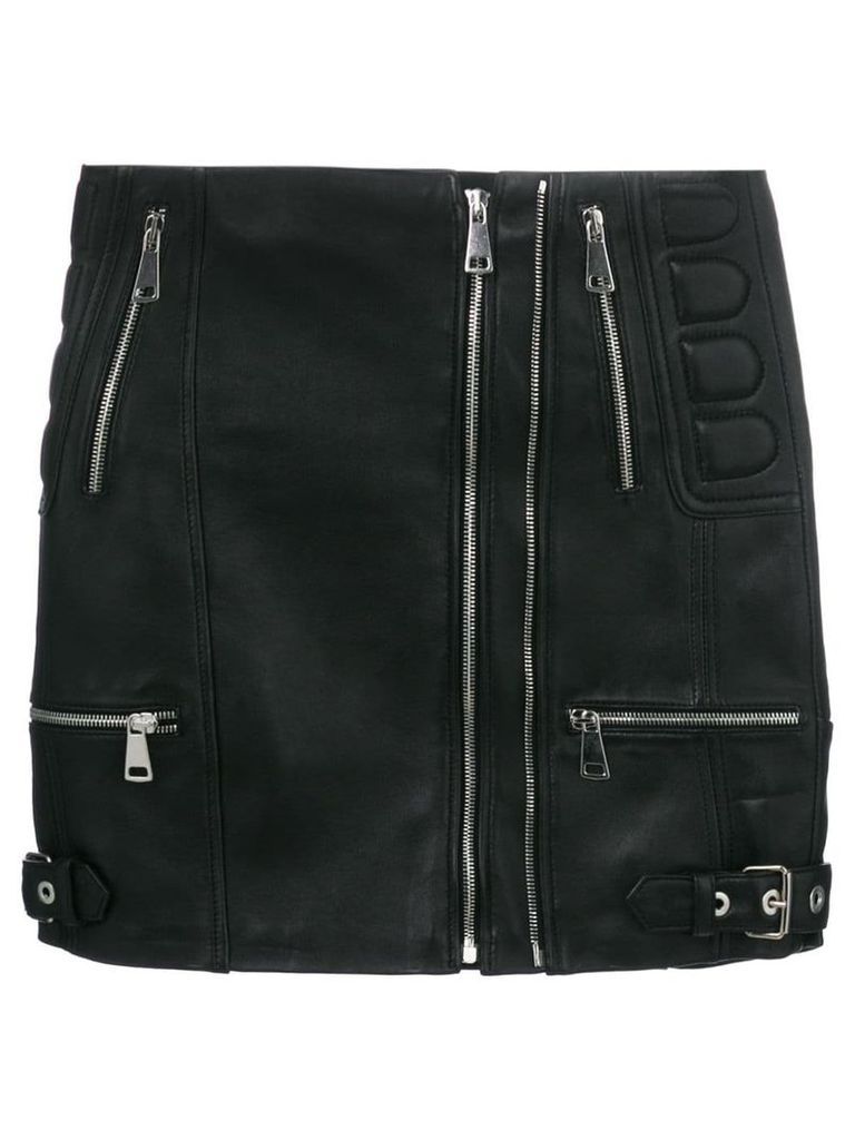 Manokhi zipped up fitted skirt - Black