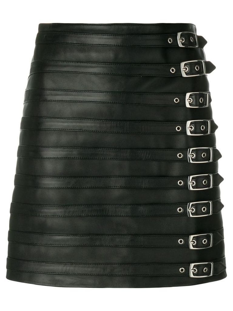 Manokhi multi buckle skirt - Black