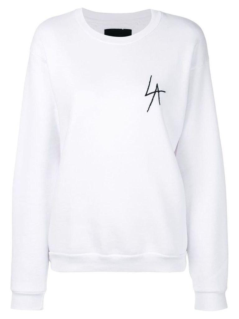 Local Authority embroidered logo sweatshirt - White