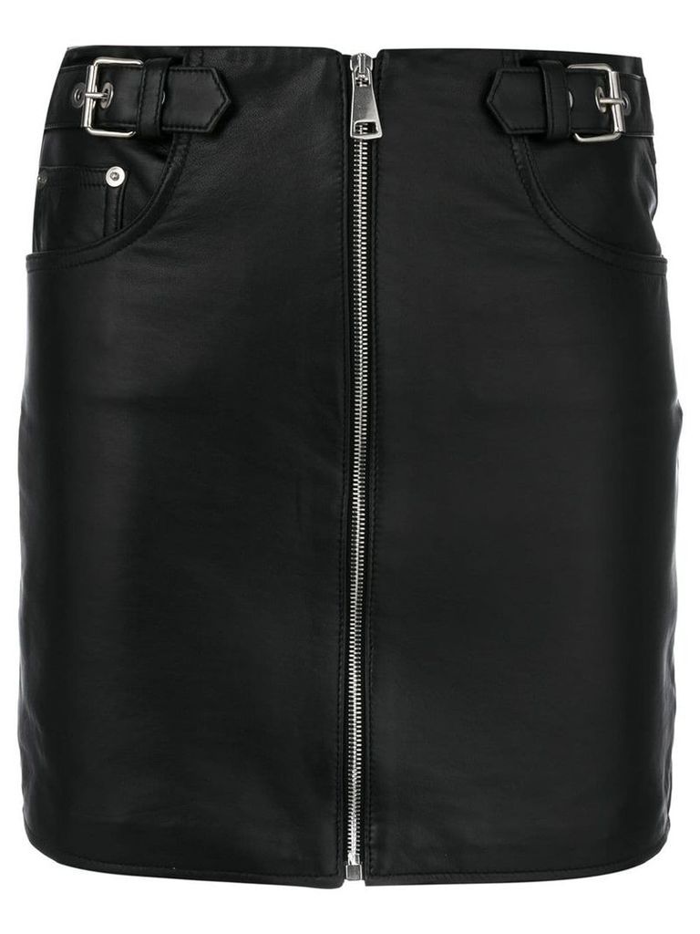 Manokhi zipped up fitted skirt - Black