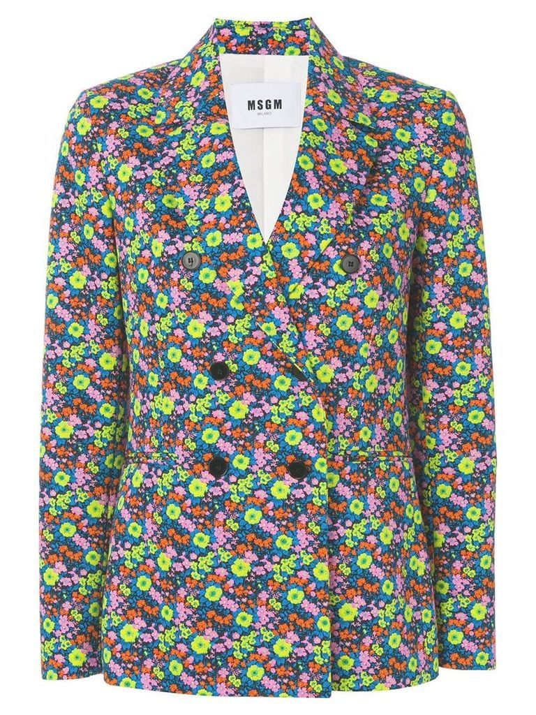 MSGM floral design jacket - Multicolour