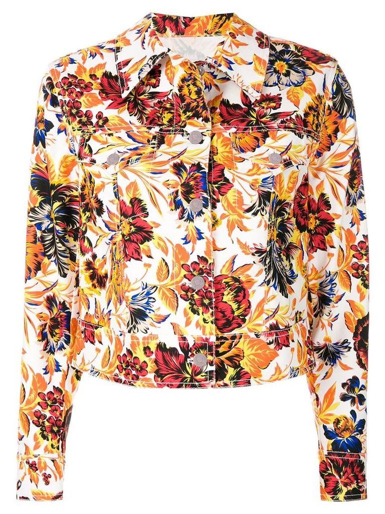 MSGM flower print jacket - Multicolour