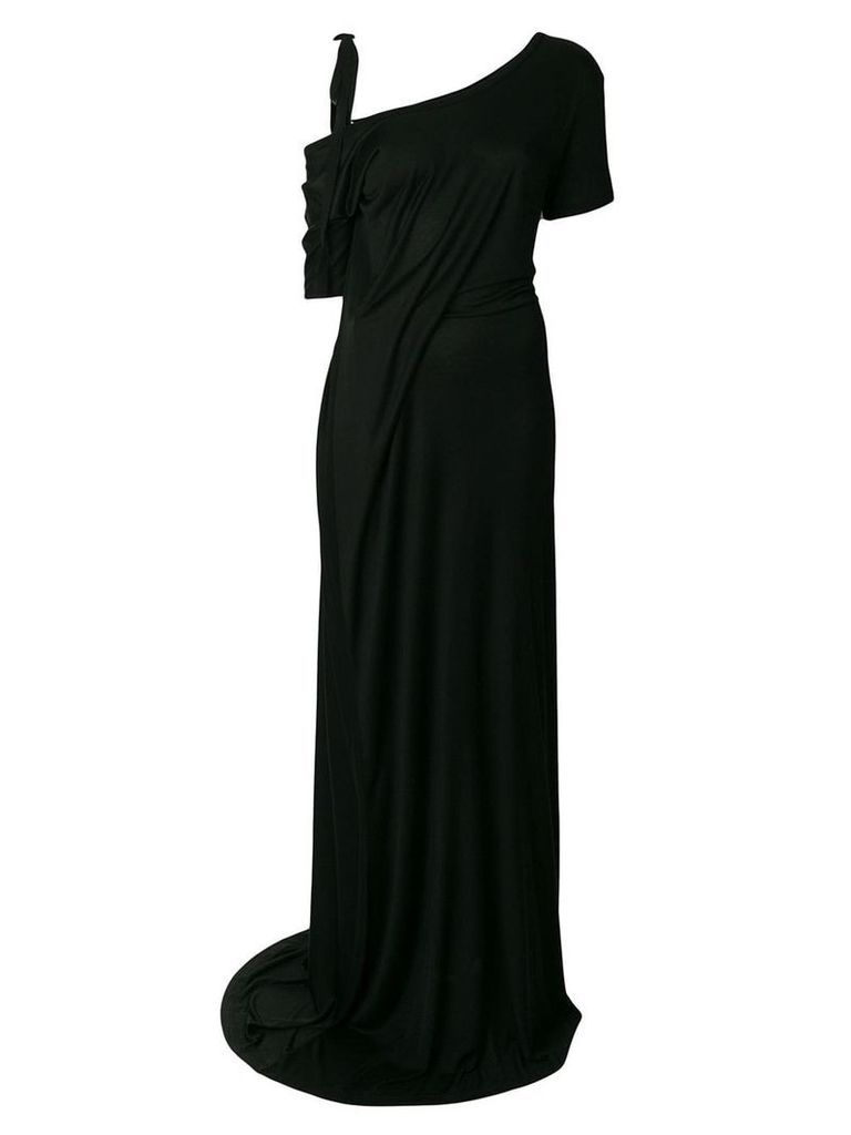Ann Demeulemeester drop-shoulder maxi dress - Black
