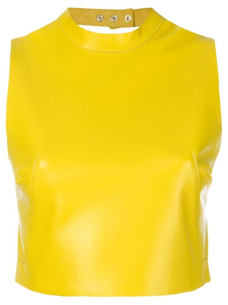 Manokhi Carrie cropped top - Yellow