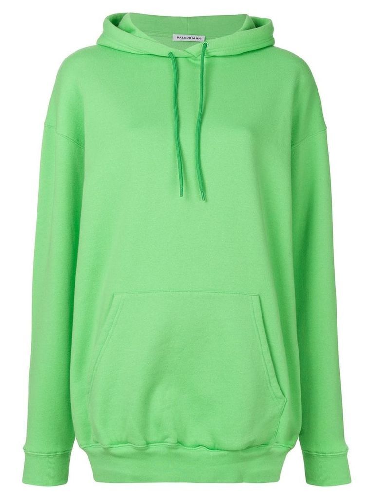 Balenciaga Logo Hoodie Sweater - Green