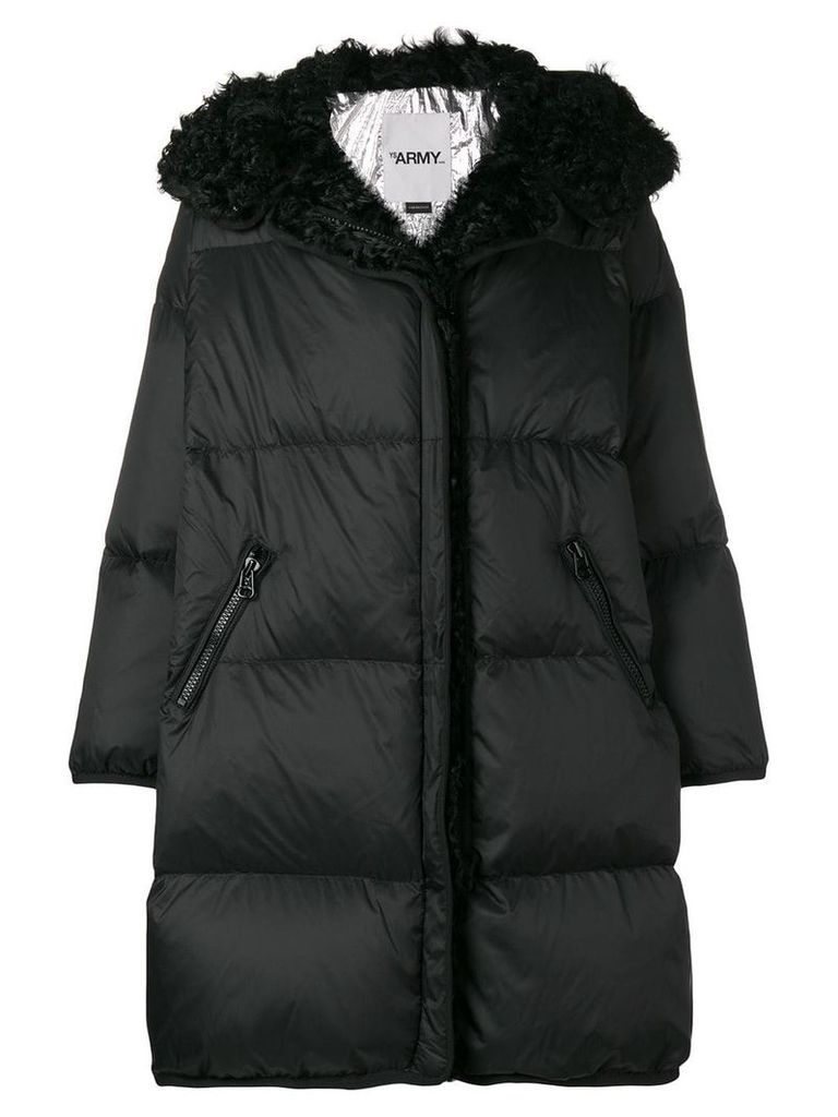 Yves Salomon Army Kalgan coat - Black