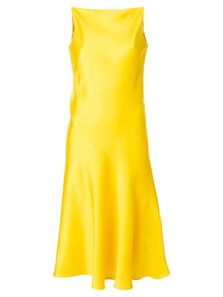 Calvin Klein 205W39nyc V back dress - Yellow