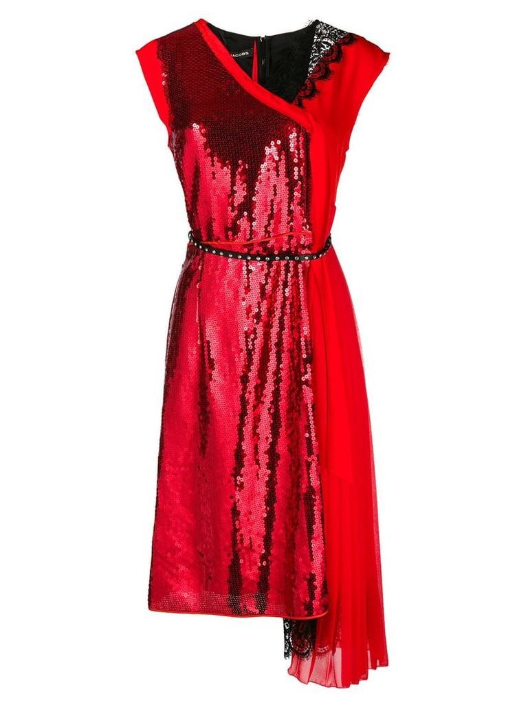 Marc Jacobs sequins embellished dress - Red