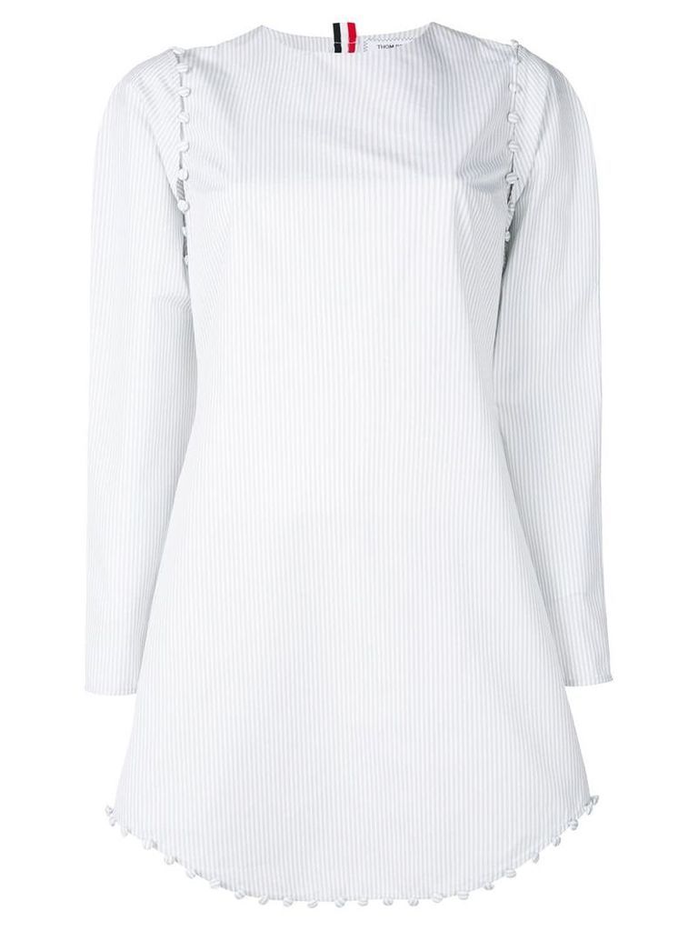Thom Browne University Stripe Bridal Dress - White