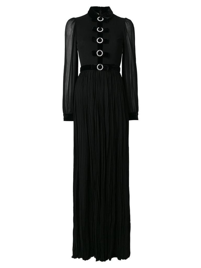 Gucci Bow embellished evening gown - Black