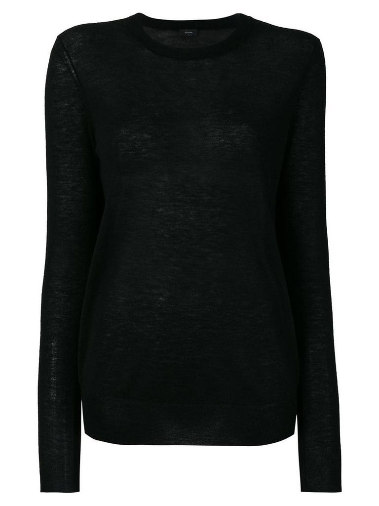 Joseph crew neck knitted jumper - Black