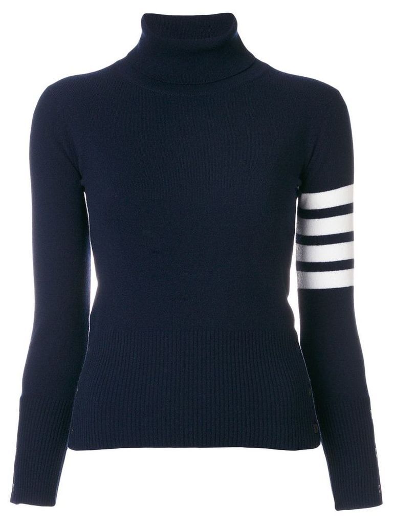 Thom Browne striped turtleneck sweater - Blue