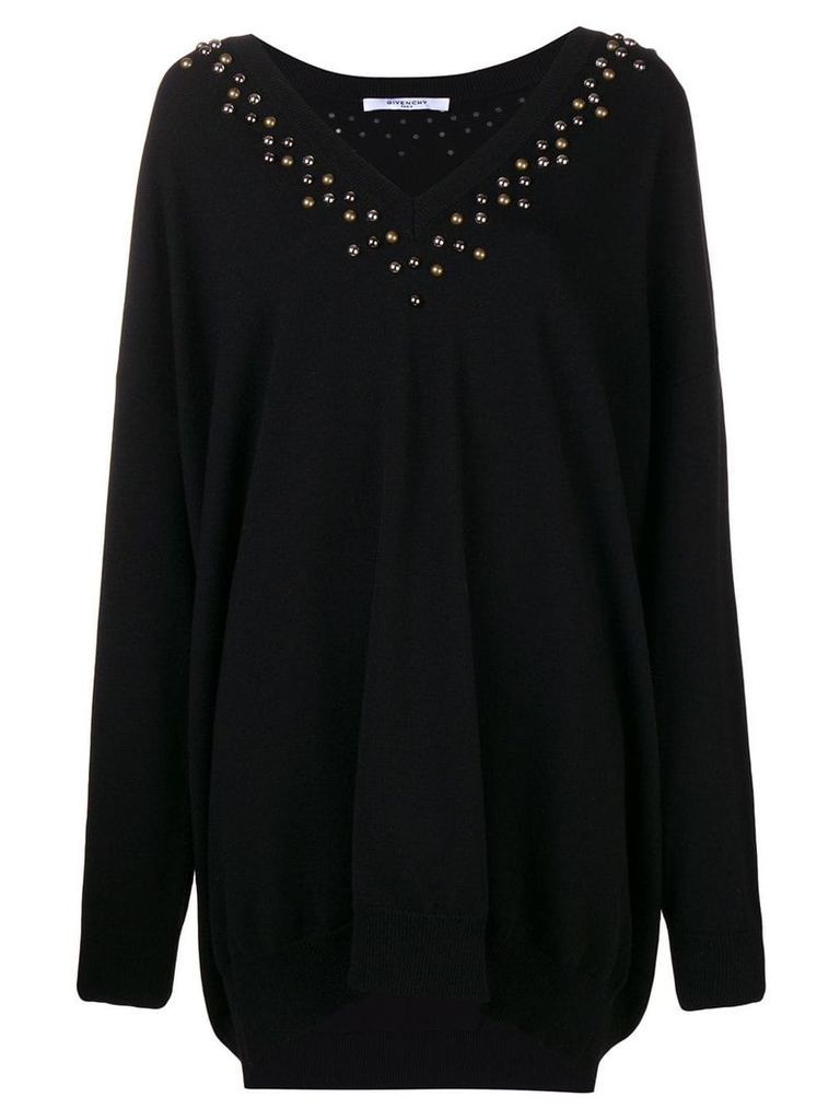 Givenchy embellished long-sleeve sweater - Black
