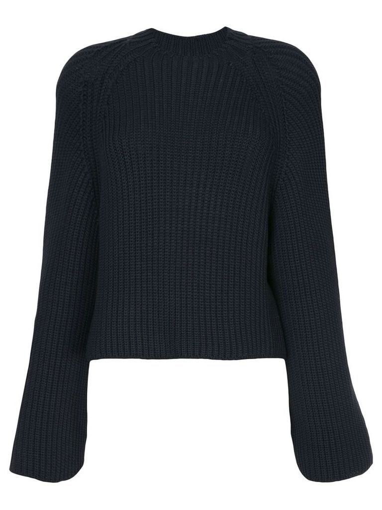 Rosetta Getty cropped back pullover - Blue