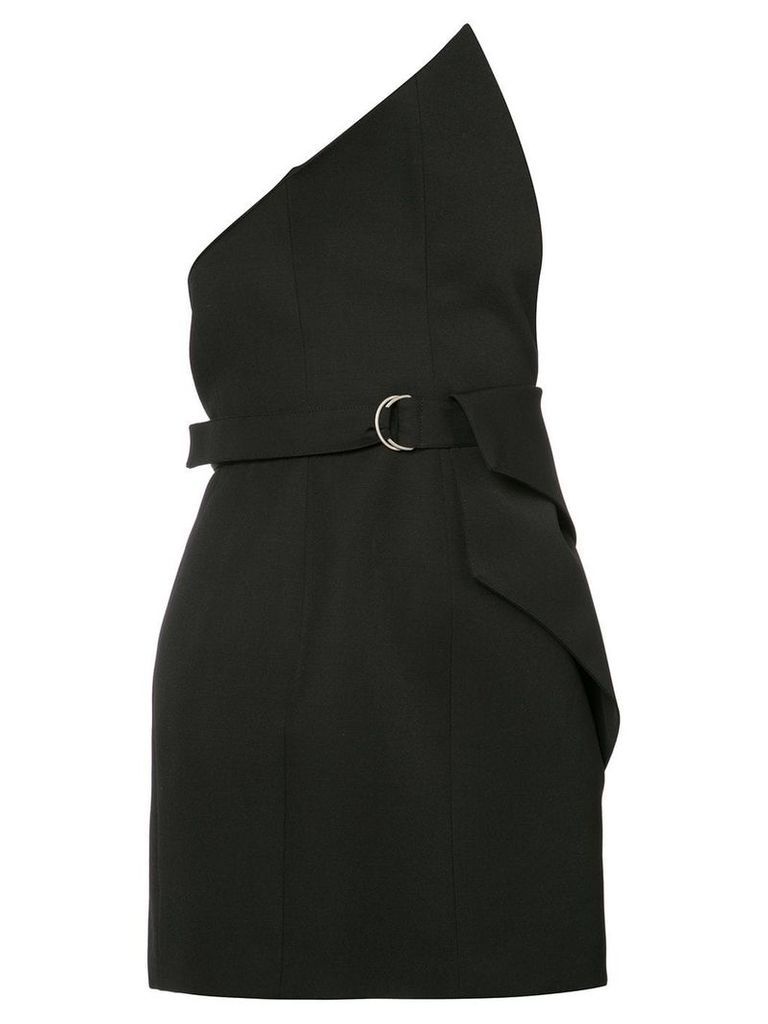 Saint Laurent asymmetric belted blouse - Black