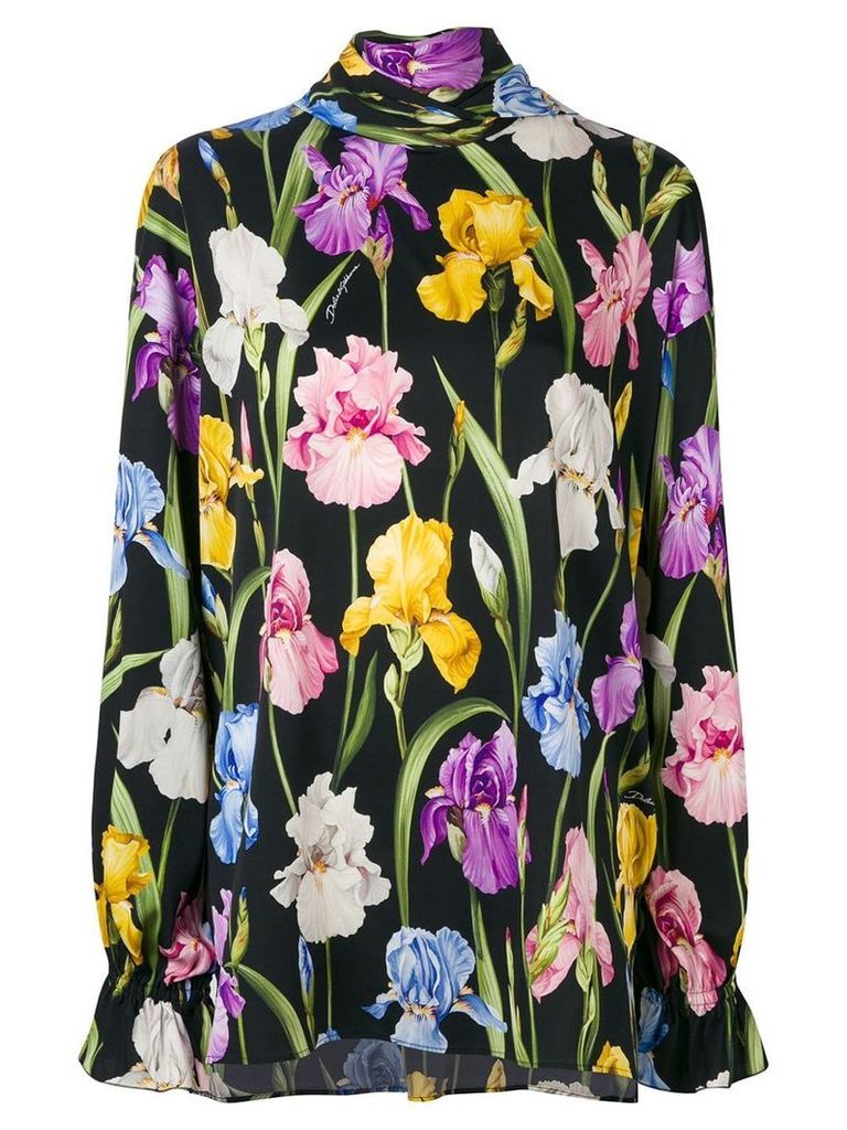 Dolce & Gabbana floral-print blouse - Black