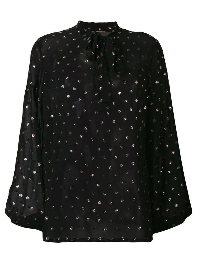 Saint Laurent polka dot blouse - Black