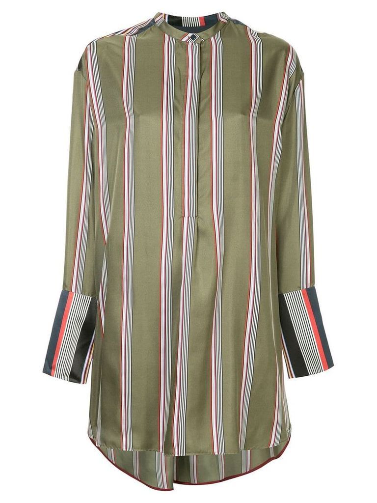 Roksanda striped loose blouse - Green