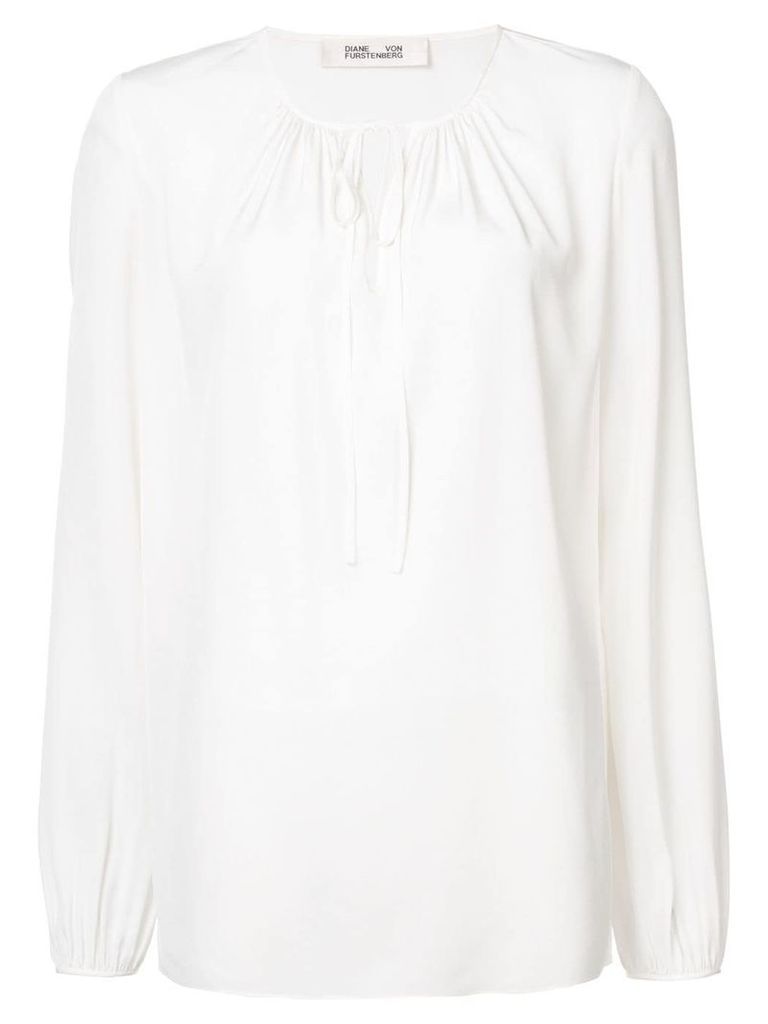 Diane von Furstenberg keyhole blouse - White