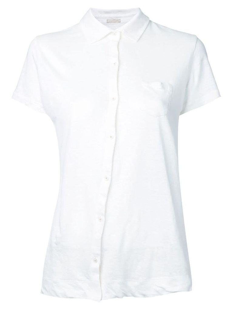 Massimo Alba off-center button fastening shirt - White