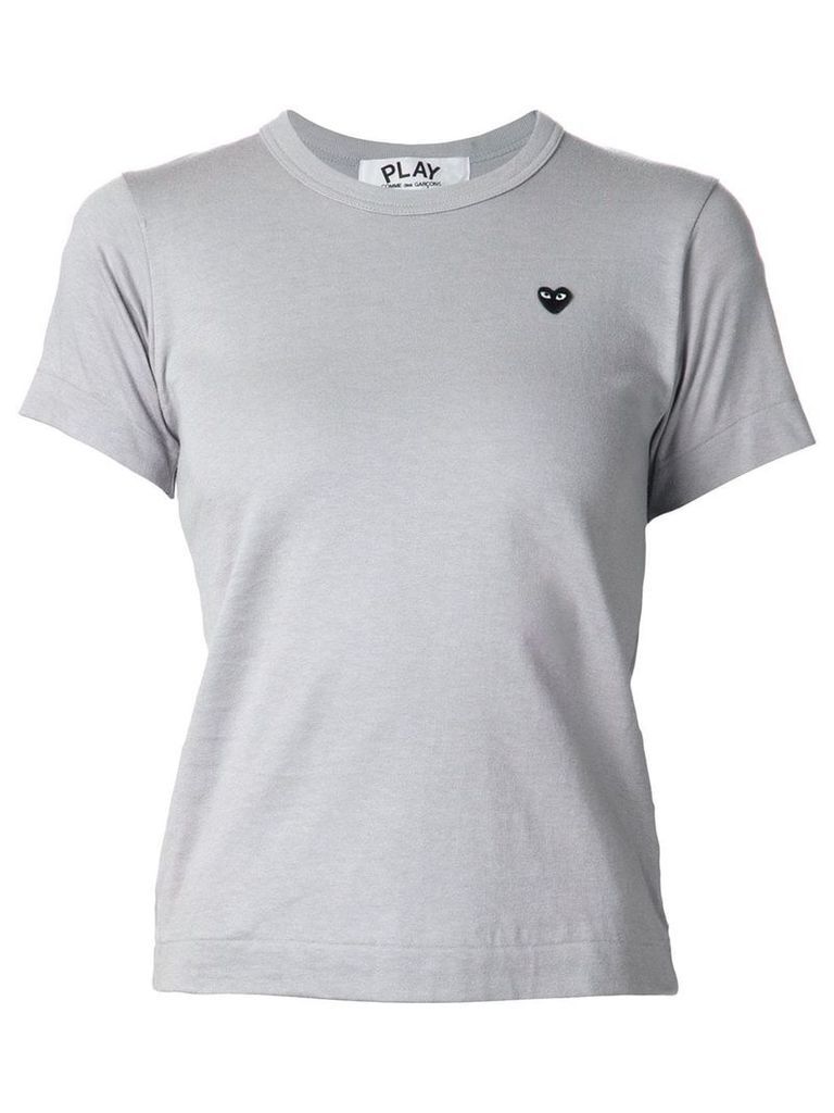Comme Des Garçons Play embroidered heart T-shirt - Grey