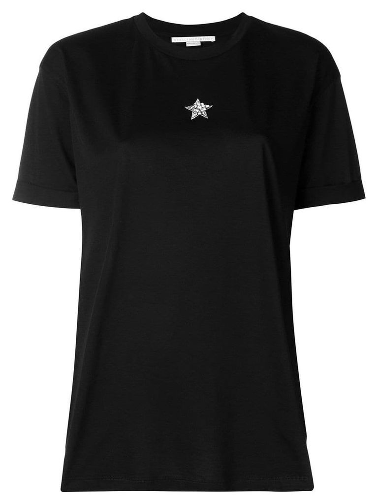 Stella McCartney embellished star T-shirt - Black