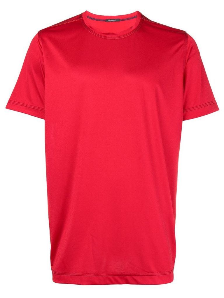 À La Garçonne side stripe T-shirt - Red