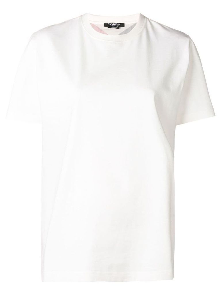Calvin Klein 205W39nyc rear-print fitted T-shirt - White