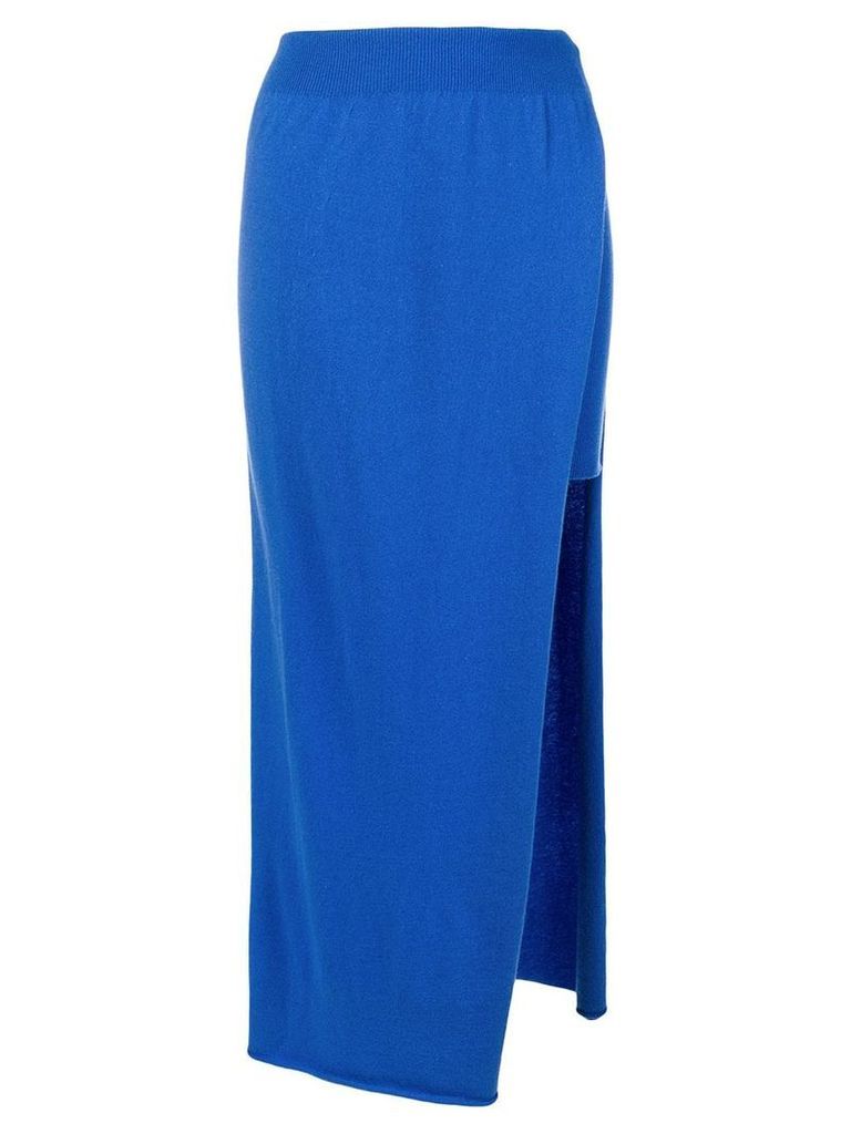 Jacquemus asymmetrical layer skirt - Blue