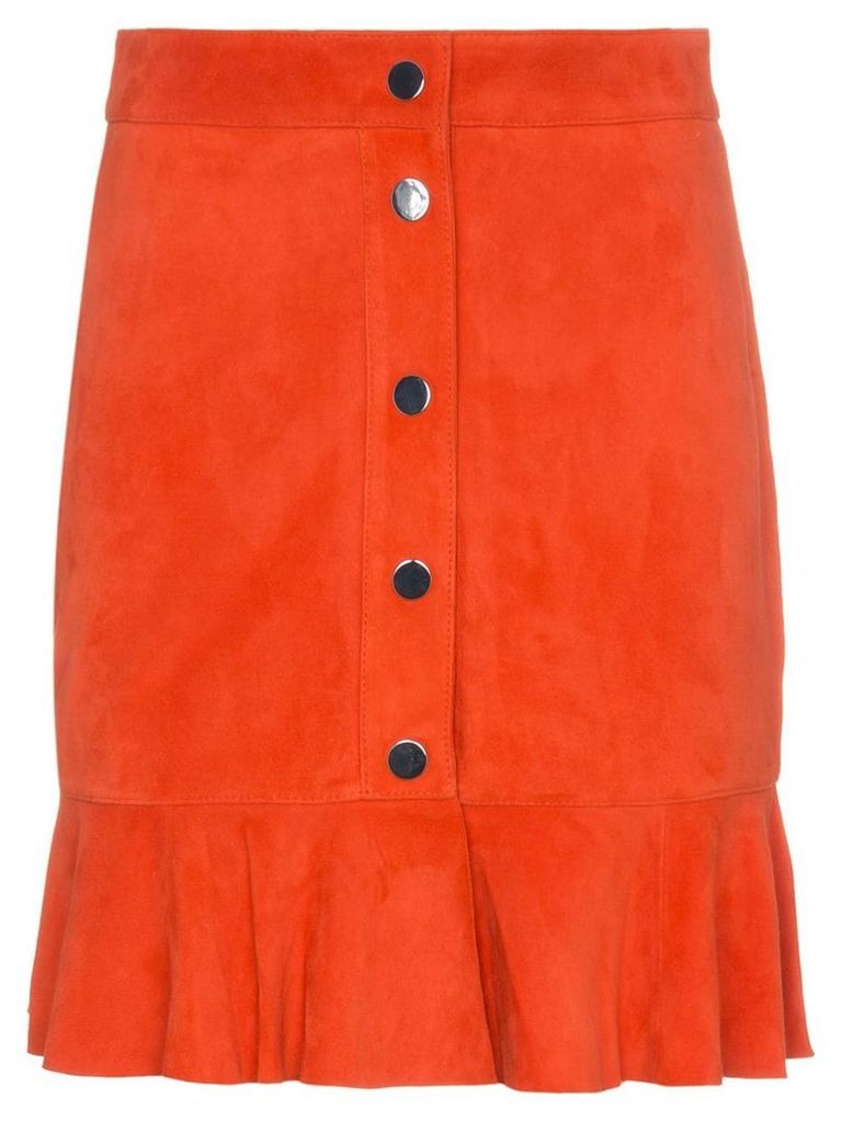 GANNI Salvia mini skirt - Red