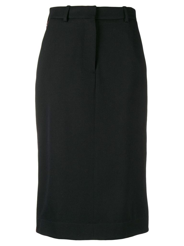 Calvin Klein 205W39nyc side buttoned midi skirt - Black