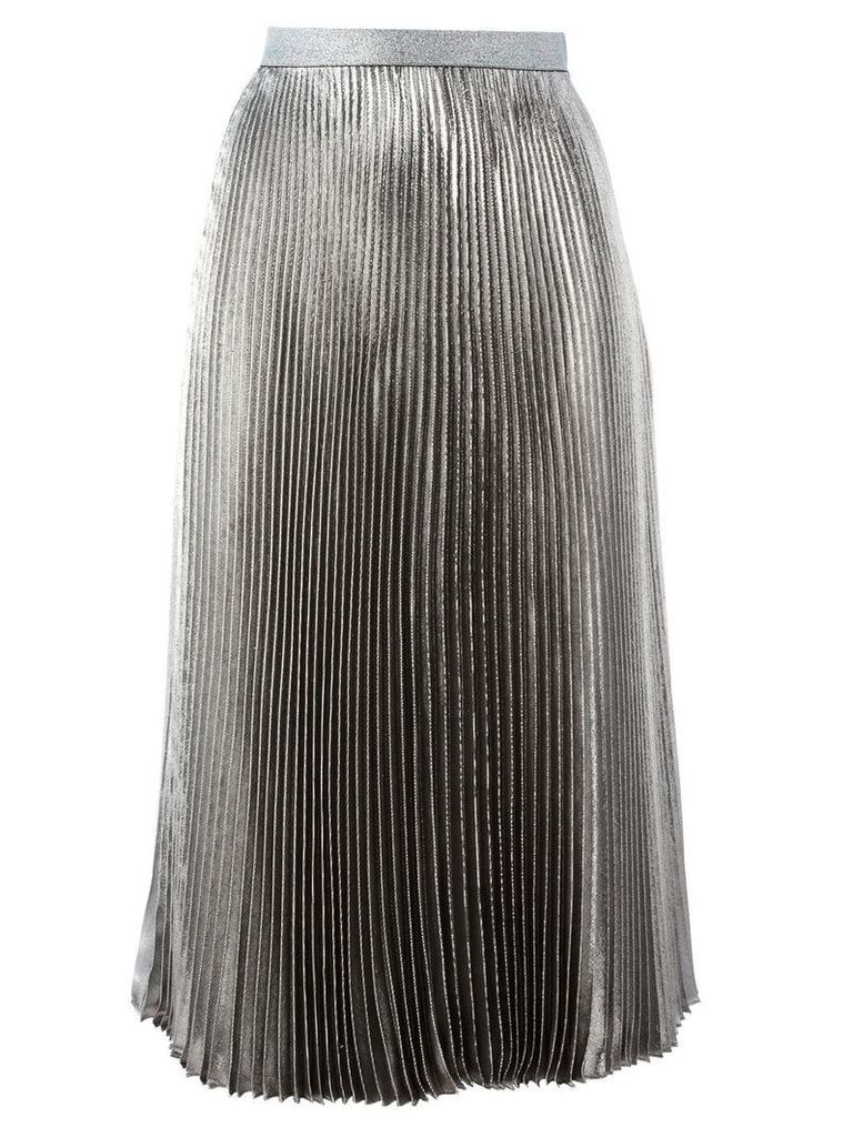 Christopher Kane lamé pleated skirt - Metallic