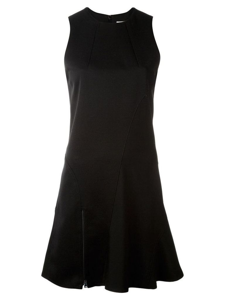 Paco Rabanne zip detailing flared dress - Black