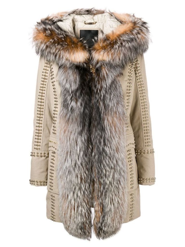 Philipp Plein Amazing Fur coat - NEUTRALS