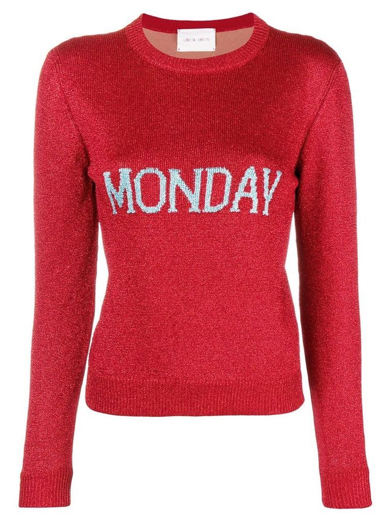 Alberta Ferretti Monday knit jumper - Red