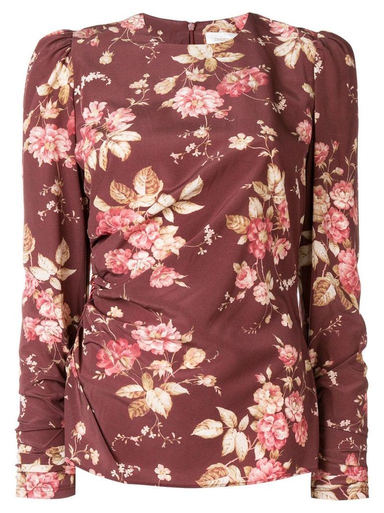 Zimmermann Unbridled draped blouse - Brown